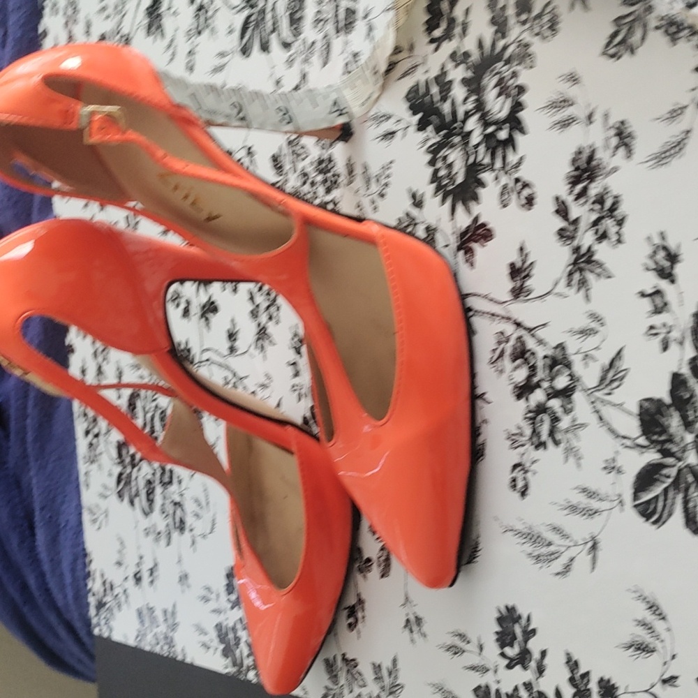 Stylish Orange Stiletto Heels